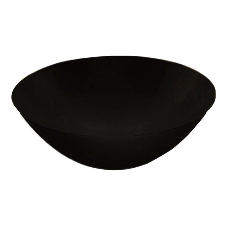 SMARTY HAD A PARTY 100 oz Solid Black Organic Round Disposable Plastic Bowls 24 Bowls, 24PK 9310B-CASE